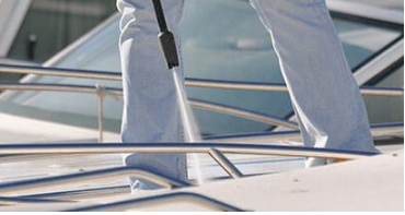 Professional yacht deck cleaning services